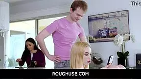 Roughuse - Stepbrother Dominates Phone-Addicted Stepsister Chloe Cherry in Hardcore Action