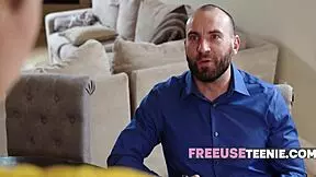 Husband Sticks It In Babysitter's Pussy Wherever He Pleases