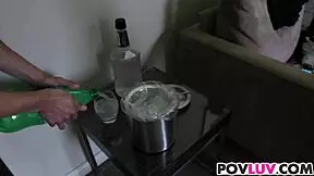 busty nerd sunny hart gets pounded in pov close up