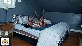 hot granny in black stockings gets creampied! 😍