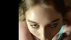 Busty babe surprises with her intense blowjob skills on that monster cock