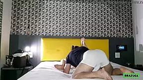 Hairy pussy licking and sperm taste