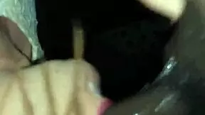 Pretty white crossdresser sucks young big black cock.