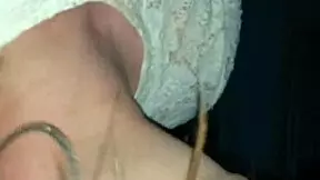 Pretty white crossdresser sucks young big black cock.