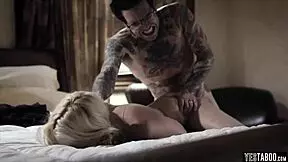 Blonde Teen Chick Lured Into Doggystyle Sex By Pervy Neighbor