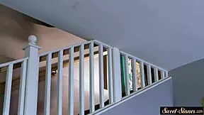 Busty teen 18+ rides cock and gets jizzed on