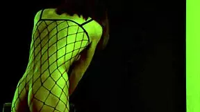 Genesis fingers her shaved pussy in lingerie