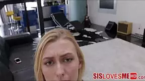 Wow, banging my teen 18+ stepsister until she climaxes!