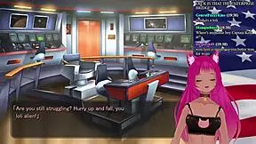 vtuber dives into my girlfriend is the president game part 1