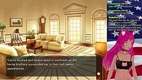 vtuber dives into my girlfriend is the president game part 1