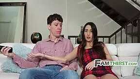 Fights Over Remote Turn Into Wild Fucking With Stepsis.