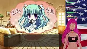 vtuber dives into my girlfriend is the president game part 1