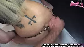 German step sister participates in a threesome with two step brothers.