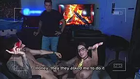 Sara Blonde Performs Blowjob And Sex In Group With Monster Cock And Cum