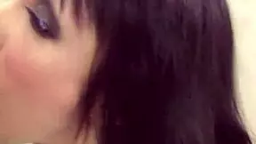 Why is this huge-titted ladyboy so wild at sucking POV?