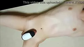Teen Masturbates Intensely with Rotor Toy