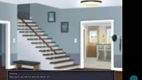 Cumming hard in her tight teen pussy! Summertime saga episode.