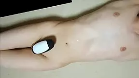 Teen Masturbates Intensely with Rotor Toy