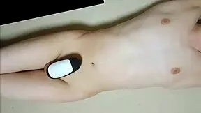 Teen Masturbates Intensely with Rotor Toy