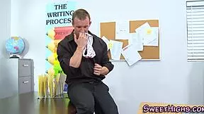 Hey, watch this teen 18+ bent over for doggystyle with monster cock cumshot! 💦