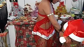 my wife's friend threw a christmas party