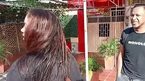 on my way to university, i met a horny latina milf craving hardcore fucking and deepthroat blowjob