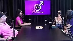 Sheer red lingerie tease