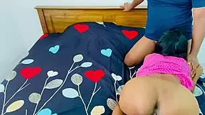 indian teen couple fucks hard in doggystyle early morning