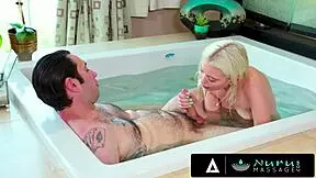 Teen masseuse Chloe Cherry gets pussy destroyed in nuru massage 😈