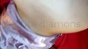 Spying on petite classmate's big ass as she gets licked bent over