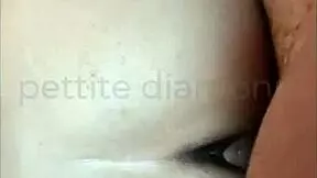 Spying on petite classmate's big ass as she gets licked bent over