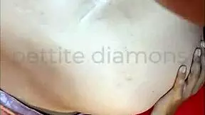 Spying on petite classmate's big ass as she gets licked bent over