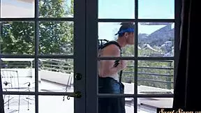 Busty Stepdaughter Drilled From Behind