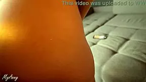 Her Tight Pussy In Thong And Lingerie Makes Him Cum Fast During POV Riding And Doggystyle