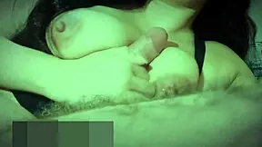 Petite ebony teen sucks neighbor's cock on Valentine's 😘