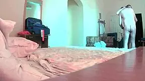 Blue-haired teen with huge natural tits