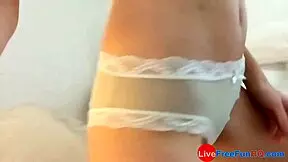 watch this petite blonde teen masturbate she's so young and cute