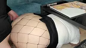 Young girlfriend bent over for hard ass pounding and cumshot