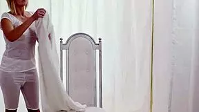 Blonde Teen Fingers Pussy and Takes Big Cock Cumshot