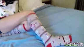 Amateur teen 18+ gets jizzed over