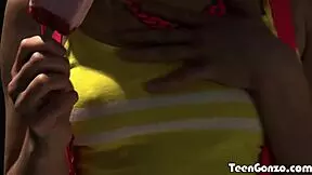 Teengonzo Lucy Tyler Sucking Cock And Balls Before Fucking!