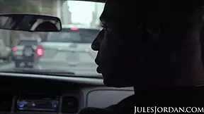 Blonde Slut Khloe Deepthroats Monster Cock