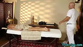 Busty Tattooed Teen Feels Intense Pleasure During Hidden Cam Massage