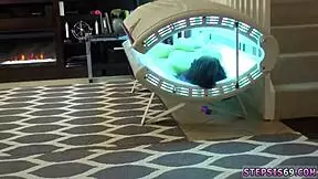 I gave an amazing blowjob and he spanked his shaft on my head.