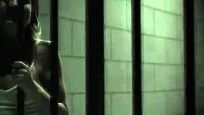 Prison babe takes on stud