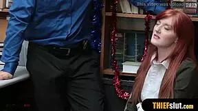 Cute Redhead Teen Shoplifter Gets Rough Fucked