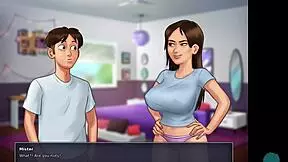 cheerleaders compare voluptuous boobs