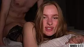 Busty Teen Craving Rough Fuck In College Quickie