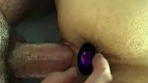 young latina gets her ass fucked with a butt plug in doggystyle