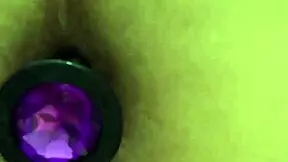 young latina gets her ass fucked with a butt plug in doggystyle